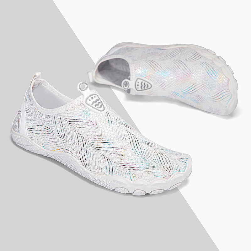 Damen Aqua-Schuhe mit flexiblem Schnellschnürsystem und rutschfestem Profil