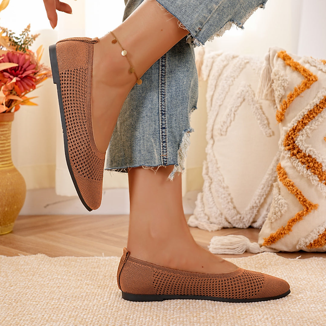 Damen atmungsaktive und flexible Ballerinas R&B