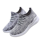 Damen Atmungsaktive Freizeit-Sneaker mit modischem Strickdesign R&B
