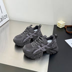 Damen modische Sneakers mit atmungsaktivem Mesh-Obermaterial und robustem Sohlenprofil R&B