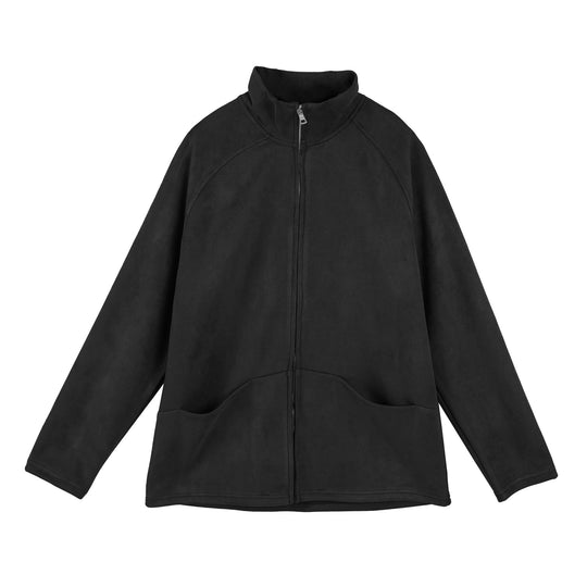 Damen Fleecejacke mit hohem Kragen und praktischen Taschen R&B