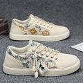 Damen Lässige Canvas-Sneakers mit einzigartigem Druckdesign R&B