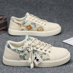Damen Lässige Canvas-Sneakers mit einzigartigem Druckdesign R&B