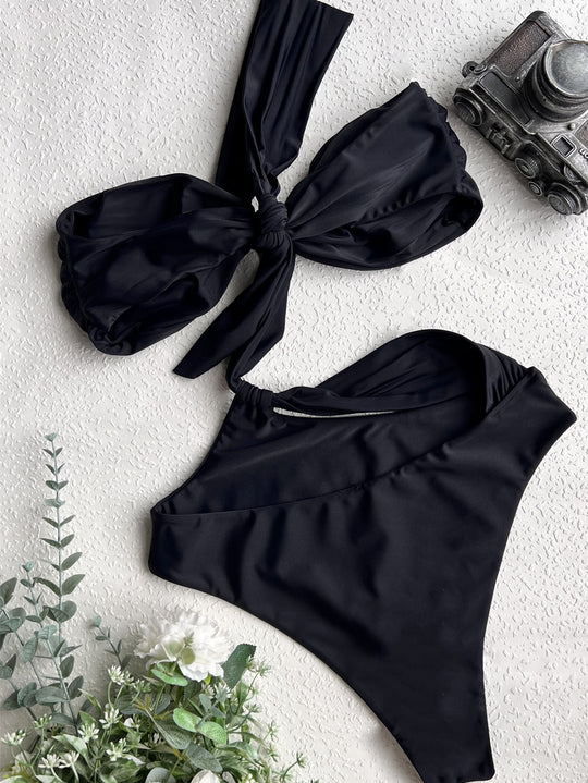 Damen Einseitiger Wickel-Bikini R&B