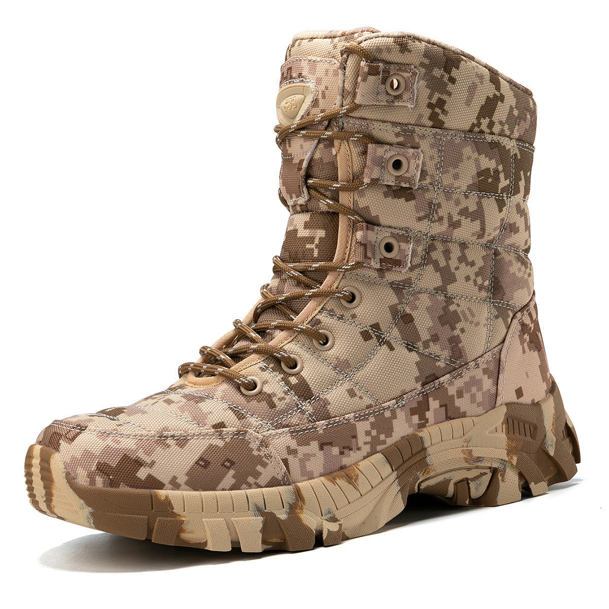Herren taktische Stiefel mit rutschfester Sohle und verstärktem Knöchelschutz R&B