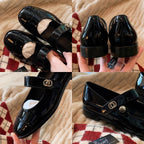 Damen Ballerinas mit eleganter Riemchenverzierung und modischem Kontrastdesign