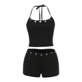 Damen Bikini-Set mit modernen Pailletten-Details und verstellbaren Trägern R&B