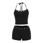 Damen Bikini-Set mit modernen Pailletten-Details und verstellbaren Trägern R&B