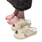 Damen modische Slip-On Sneakers mit dämpfender Sohle und luftiger Mesh-Oberfläche
