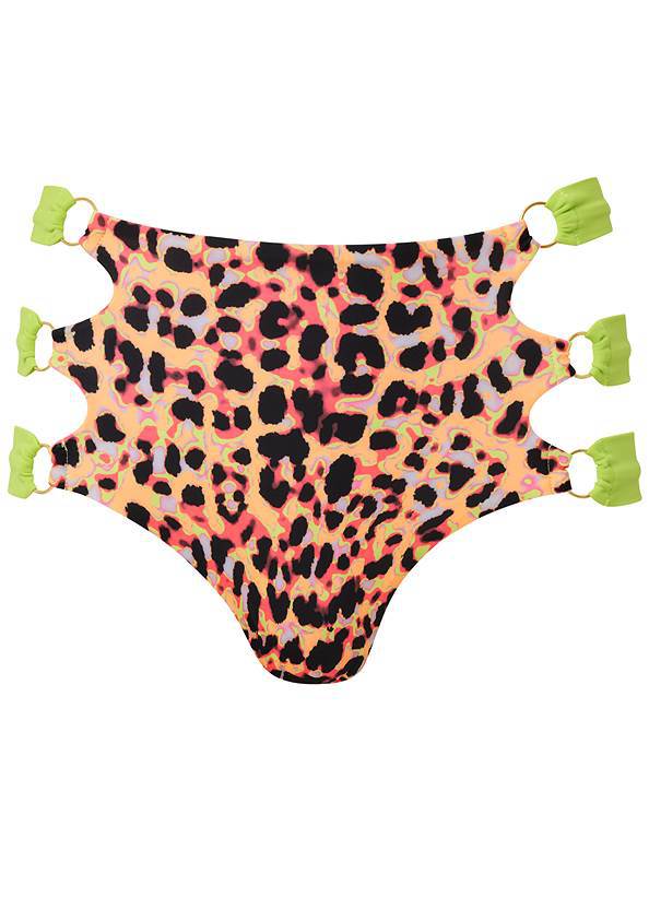 Damen Hoch tailliertes Bikini-Set mit modischem Leopardenmuster und aufregendem Schnitt R&B