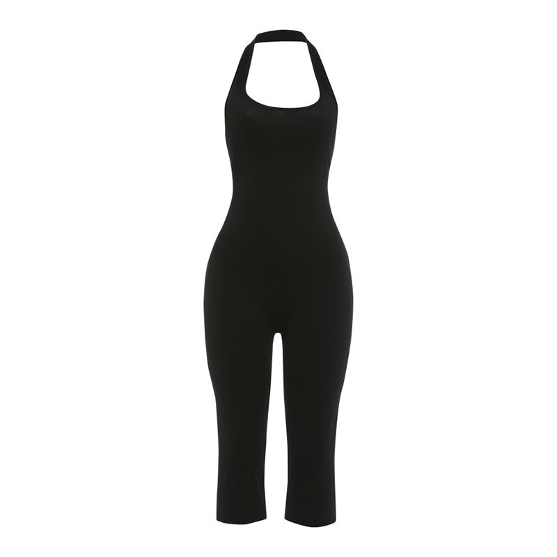 Damen Eleganter und figurbetonter Jumpsuit mit hochgeschlossenem Kragen R&B