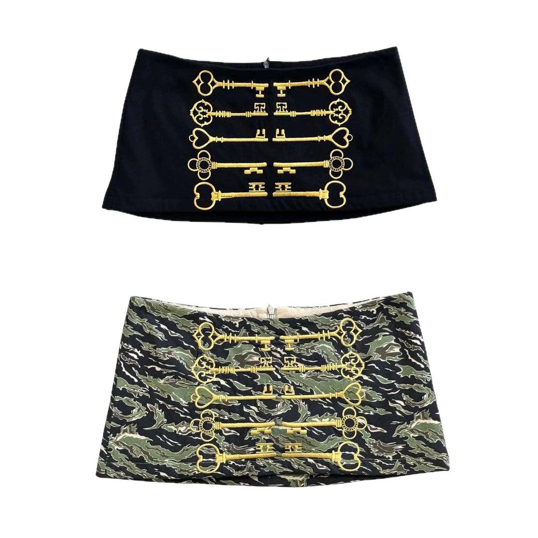 Damen Minirock mit einzigartigem Schlüssel-Design R&B