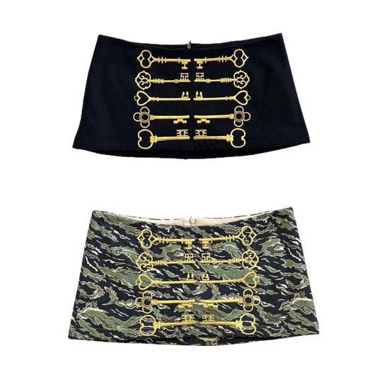 Damen Minirock mit einzigartigem Schlüssel-Design R&B