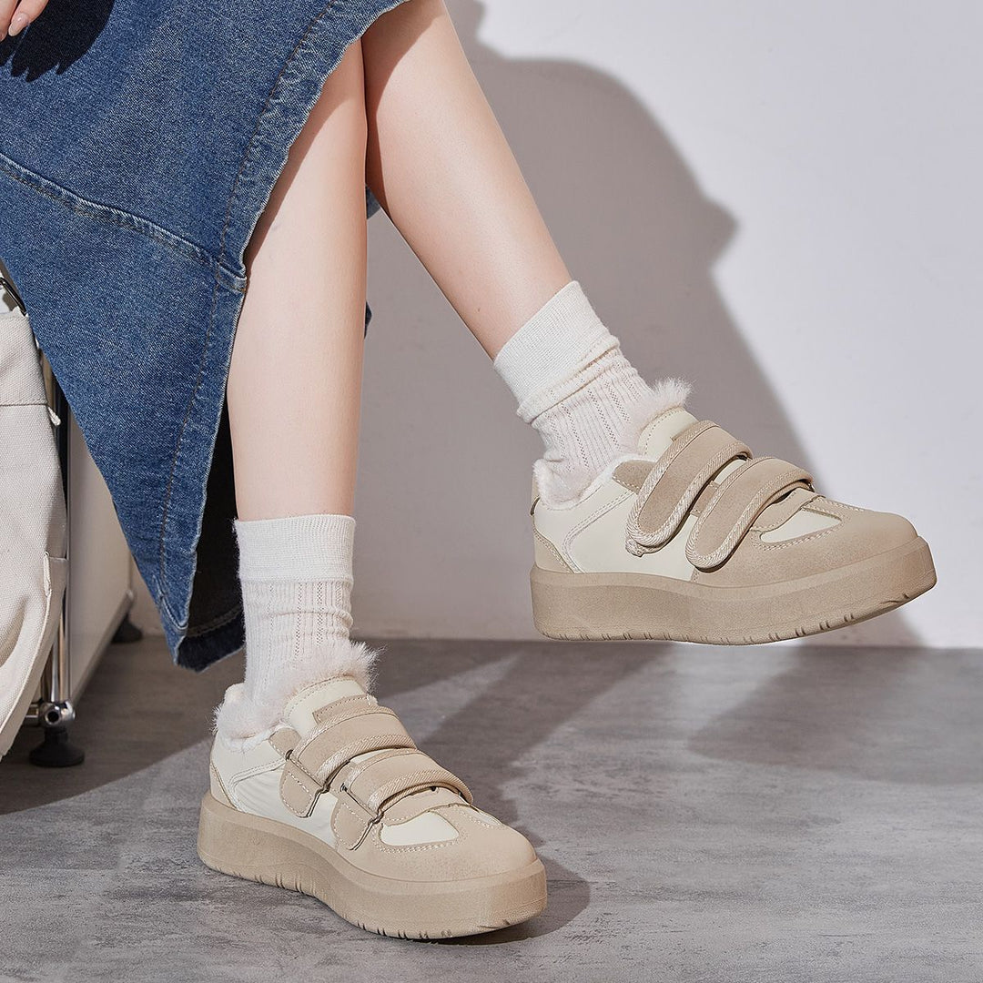 Damen Sportliche Sneaker mit praktischem Klettverschluss und weichem Futtermaterial R&B