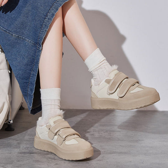 Damen Sportliche Sneaker mit praktischem Klettverschluss und weichem Futtermaterial R&B