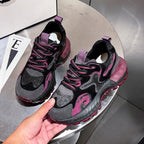 Damen sportliche Sneakers mit modernem Design und robustem Sohlenprofil R&B