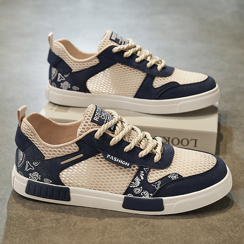 Damen Modische Sneakers mit atmungsaktivem Mesh-Obermaterial und stoßdämpfender Sohle R&B