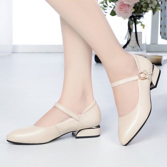 Damen Mary Jane Pumps mit modischem Schmuckdetail und komfortablem Blockabsatz R&B
