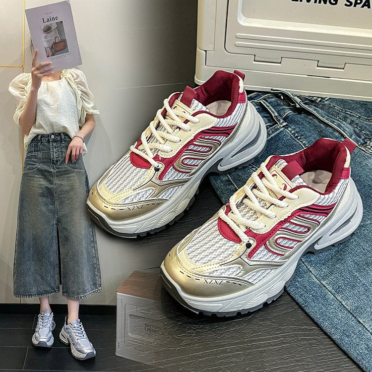 Damen Sportliche Sneakers mit atmungsaktivem Obermaterial und dämpfender Sohle R&B