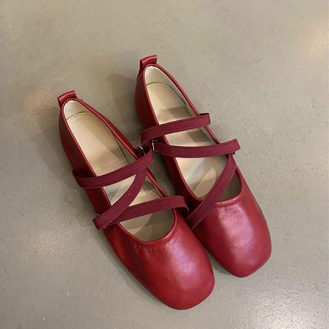 Damen Ballerinas mit modernem Riemchendesign und komfortabler Sohle R&B
