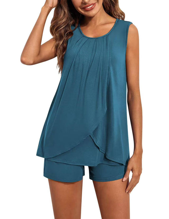 Damen Sportliches Tank-Top mit Shorts R&B