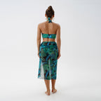 Damen Modischer Bikini mit transparenter Strandpareo R&B