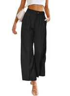 Damen Weite Hochspringhose mit elegantem Faltenwurf R&B