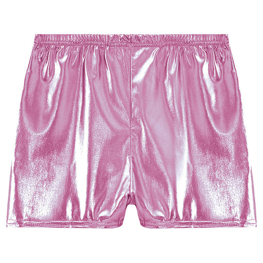 Damen Sportliche Shorts aus glänzendem Material R&B