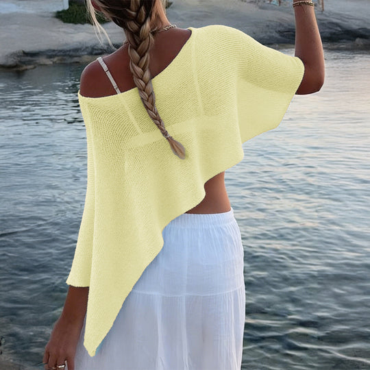 Damen Ethno-Badeset mit Fransen und asymmetrischem Design R&B