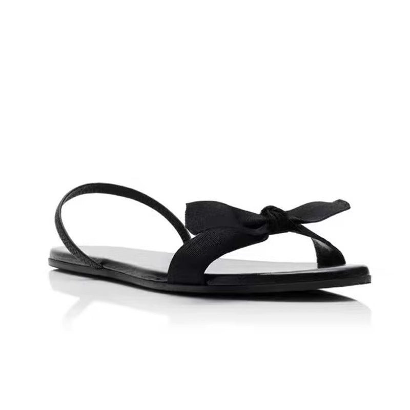 Damen elegante Flip-Flops mit raffiniertem Schleifenakzent R&B