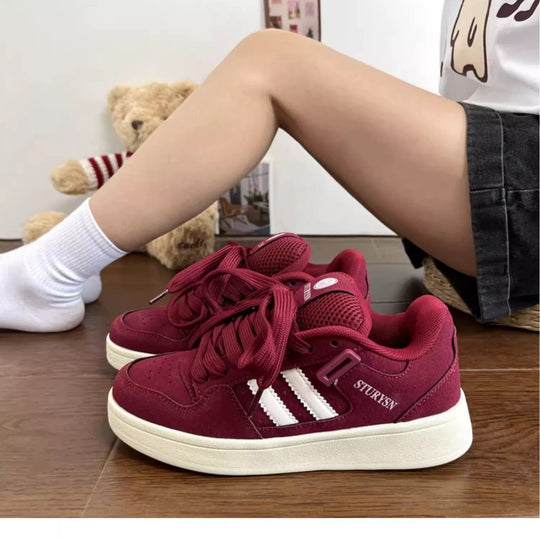 Damen Sportliche High-Top Sneakers mit atmungsaktiver Mesh-Oberfläche und verstärktem Knöchelschutz R&B