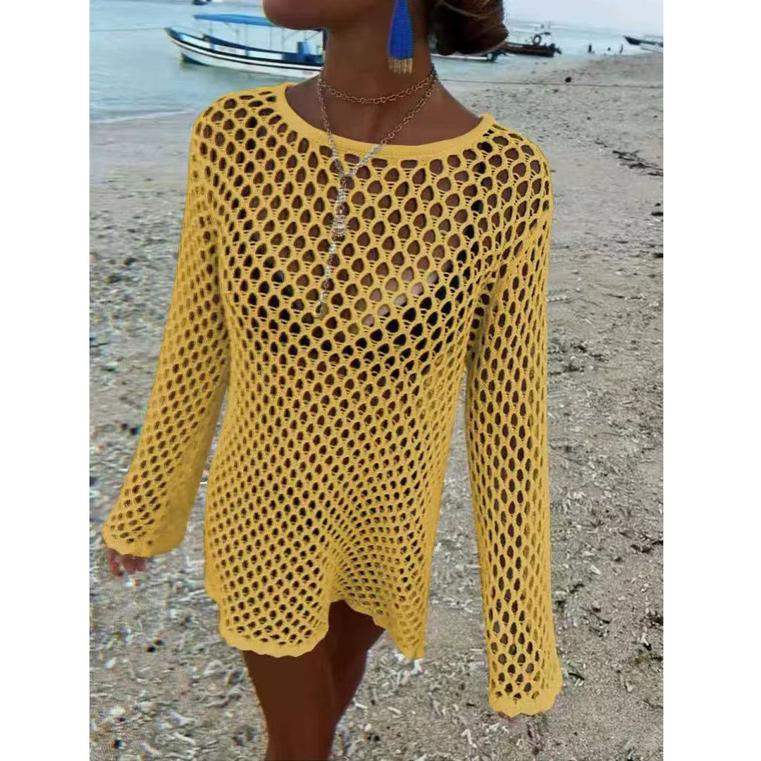 Damen Netz-Strandkleid R&B