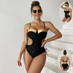Damen Einteiler Badeanzug mit aufregenden Cut-Out-Details R&B
