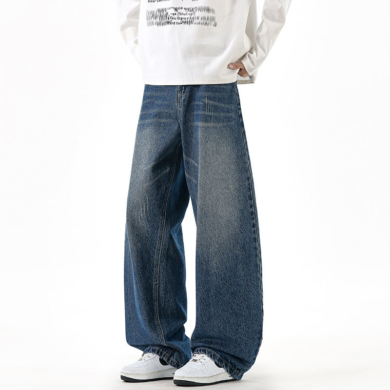 Damen Weit geschnittene Denim-Jeans im Vintage-Stil