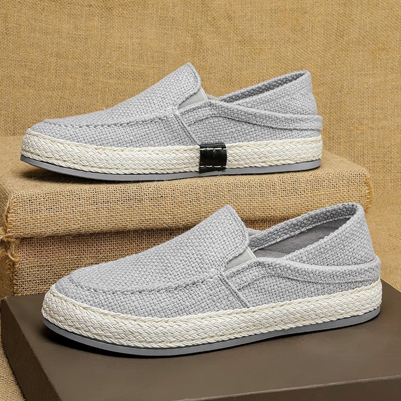 Damen bequeme Espadrilles mit elastischen Einsätzen und flexibler Sohle R&B