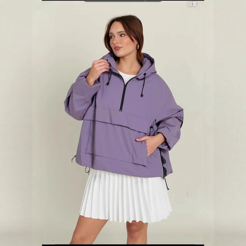 Damen leichte Anorakjacke mit praktischen Taschen R&B