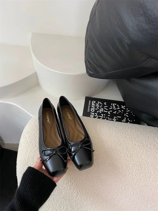 Damen Ballerinas mit dekorativem Schleifen-Design und bequemem Fußbett R&B