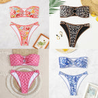 Damen Bandeau Badeanzug Set R&B