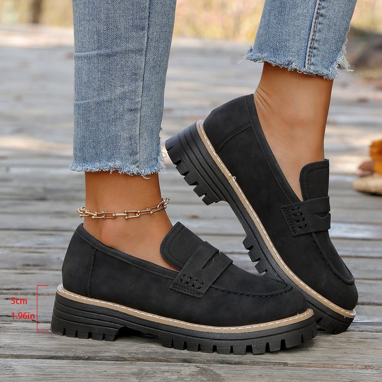 Damen Slip-On Mokassins mit rutschfester Profilsohle und elegantem Design R&B