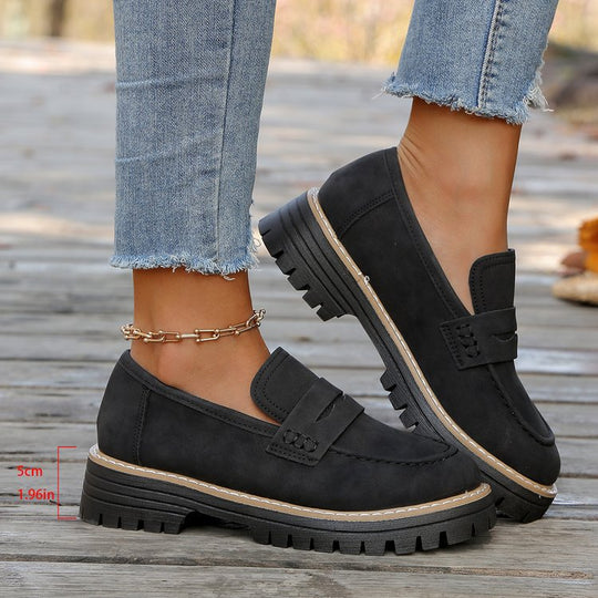 Damen Slip-On Mokassins mit rutschfester Profilsohle und elegantem Design R&B