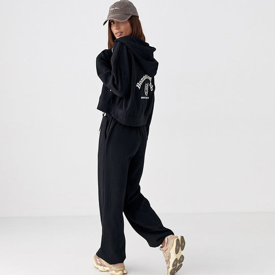 Damen lässiges Sweatshirt- und Jogginghose-Set R&B