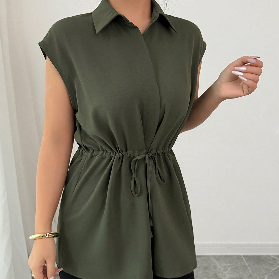 Damen lässige Bluse mit tailliertem Schnitt R&B