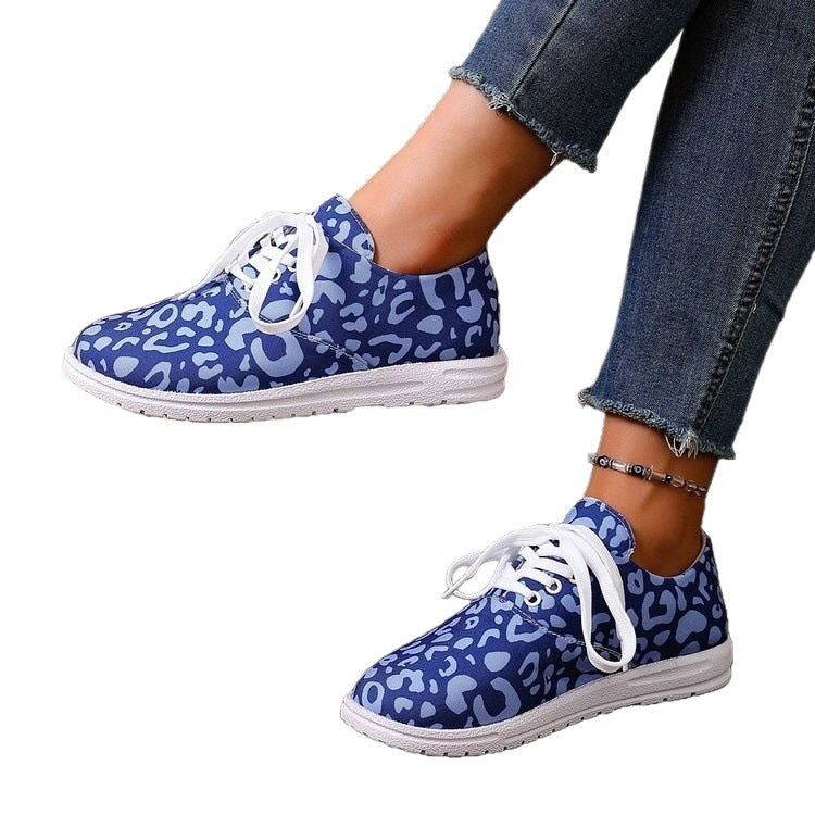 Damen Sportliche Sneakers mit kreativem Druckmotiv R&B