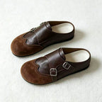 Damen elegante Clogs mit modischem Schnallen-Design R&B