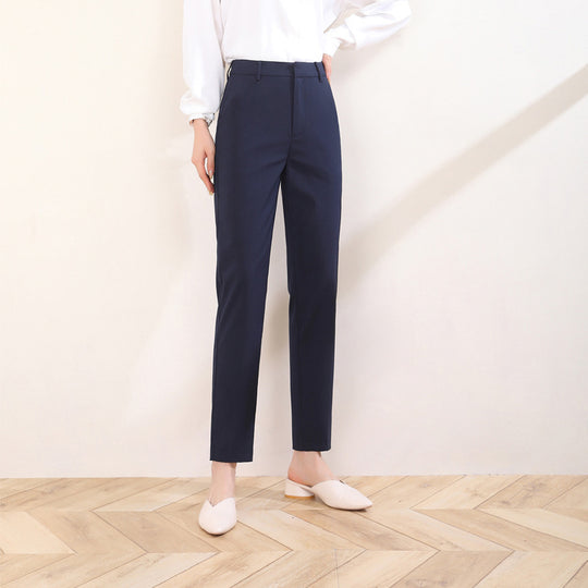 Damen komfortable Anzug Stoffhose weit