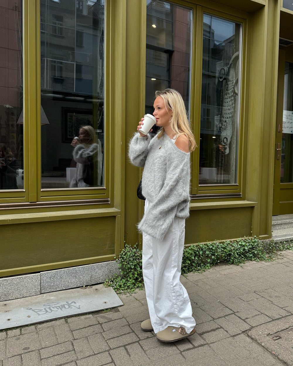 Damen Mohair-Mix Pullover mit Weichem Stoff & Oversized-Ärmeln | R&B