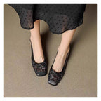Damen Slingback-Ballerinas mit raffiniertem Netzdesign und weichem Fußbett EB