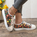 Damen Modische Sneaker mit buntem Print und bequemem Innenfutter R&B