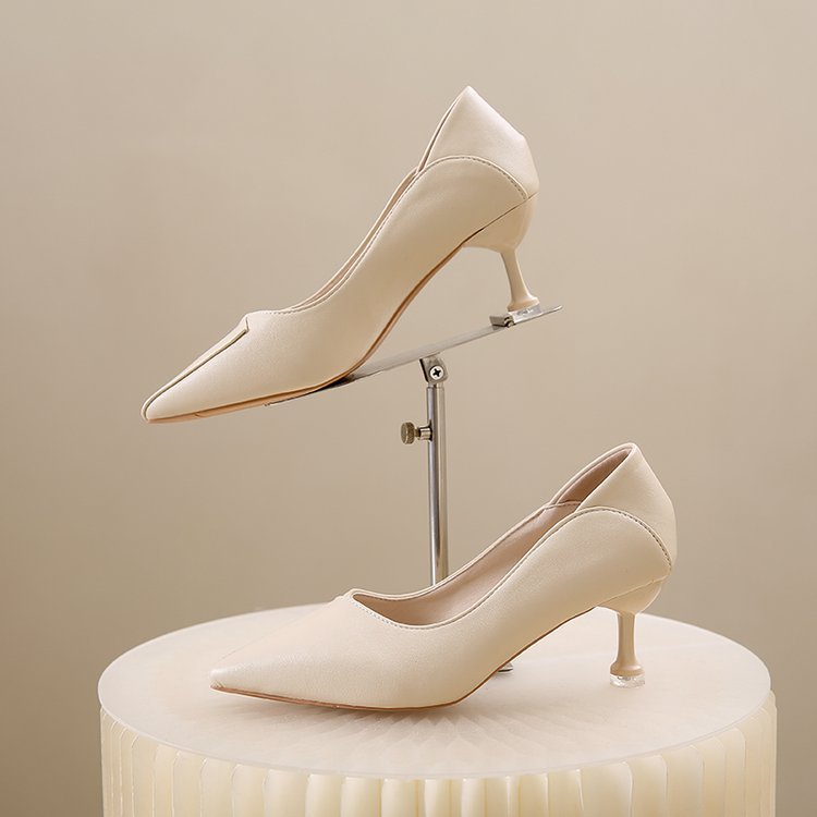 Damen elegante Spitzen Pumps mit einzigartigem Absatz R&B