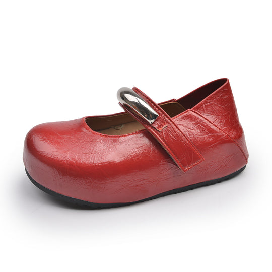 Damen Klassische Mary Jane Schuhe mit verstellbarem Riemen R&B